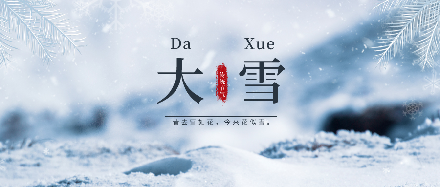 大雪 ▎雪落冬藏，將美好醞釀~